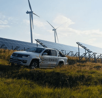 Pickup Conversio pri fotovoltickej elektrárni